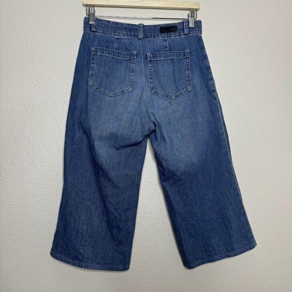 AG Adriano Goldschmied Jeans Size 28 Wide Leg Crop The Bobbie 100% Cotton Denim - Picture 12 of 12